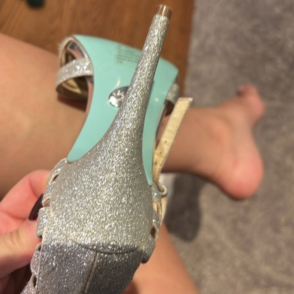 Platform Slides In Cream With Weaved Pattern In 75 - image 7